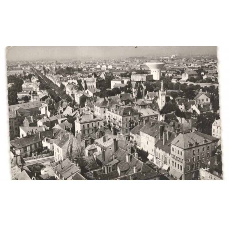 CHALON-sur-SAONE: vue générale, l'avenue de paris aérienne 10X15 - très bon état