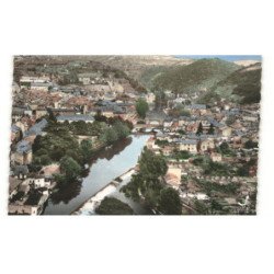 VILLEFRANCHE-de-ROUERGUE: vue générale vue aérienne 10X15 - très bon état