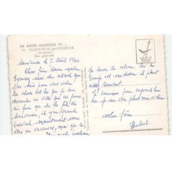 VILLEFRANCHE-de-ROUERGUE: vue générale vue aérienne 10X15 - très bon état