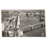 CHALON-sur-SAONE: vvue d'ensemble, sur les quais de la saône le pont jean richard aérienne 10X15 - très bon état