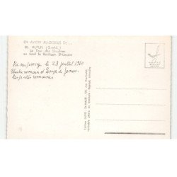 AUTUN: la tour des ursulines au fond la basiliques saint-lazare aérienne 10X15 - très bon état