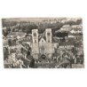 CHALON-sur-SAONE: la cathédrale saint-vincent aérienne 10X15 - très bon état