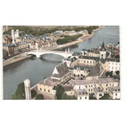 CHALON-sur-SAONE: l'hôpital, le pont saint-laurent, la tour doyenne aérienne 10X15 - très bon état