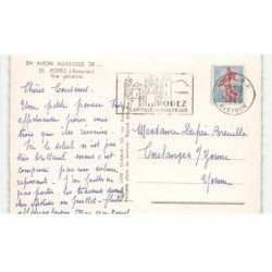 RODEZ: vue générale vue aérienne 10X15 - très bon état