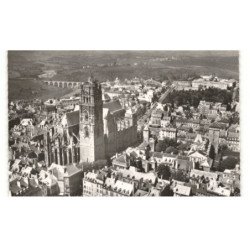 RODEZ: place de la cité, la cathédrale vue aérienne 10X15 - très bon état