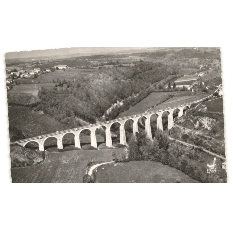 RODEZ: viaduc de la gascarie vue aérienne 10X15 - très bon état
