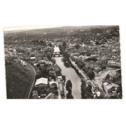 VILLEFRANCHE-de-ROUERGUE: vue sur l'aveyron vue aérienne 10X15 - très bon état