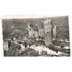NAJAC: le château fort XIIIe siècle vue aérienne 10X15 - très bon état