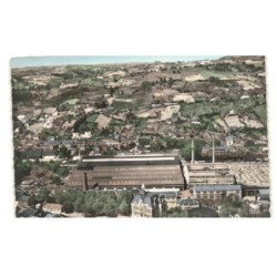 DECAZEVILLE: usine et hôtel de ville vue aérienne 10X15 - très bon état
