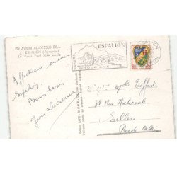 ESPALION: le vieux pont XIIIe siècle vue aérienne 10X15 - très bon état