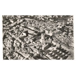 MILLAU: place ema et le beffroi calvet vue aérienne 10x15 - très bon état