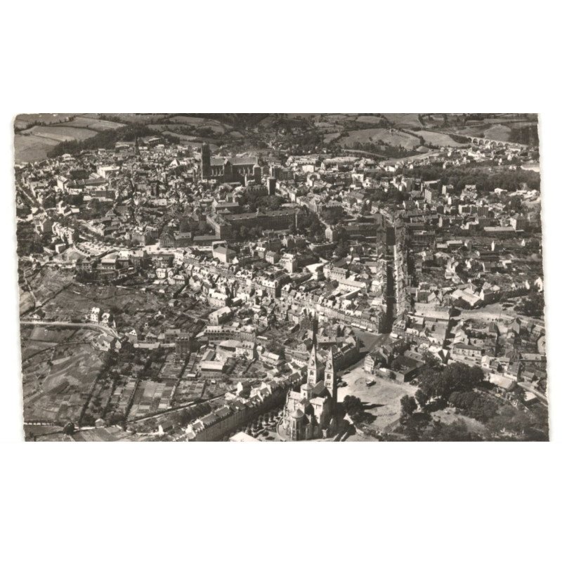 RODEZ: vue panoramique vue aérienne 10x15 - très bon état
