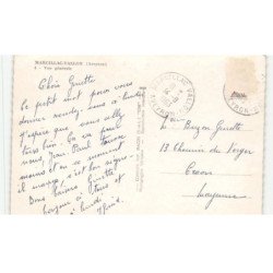 MARCILLAC-VALLON: vue générale vue aérienne 10x15 - timbre arraché
