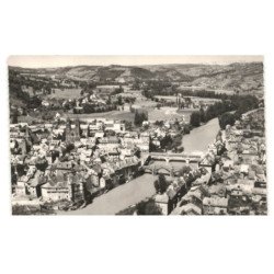 ESPALION: vue générale vue aérienne 10x15 - très bon état