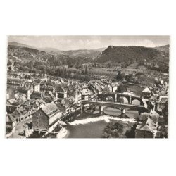 ESPALION: le lot et sa chaussée vue aérienne 10x15 - très bon état