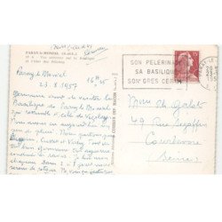 PARAY-le-MONIAL: basilique et l'abri des pélerins vue aérienne 10X15 - très bon état