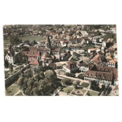 PARAY-le-MONIAL: jardin du couvent de la visitation et les absides de la basilique vue aérienne 10X15 - très bon état