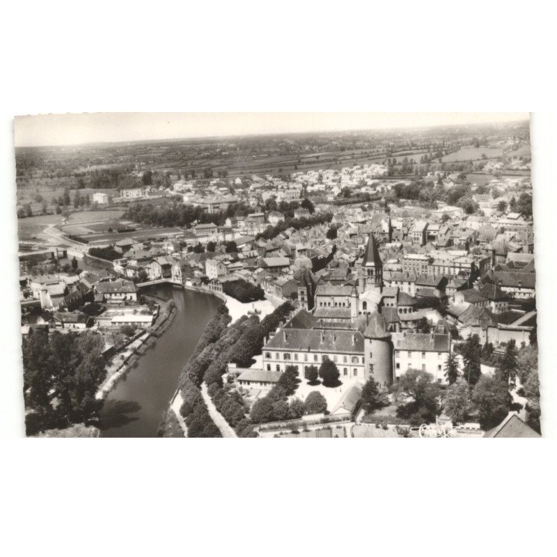 PARAY-le-MONIAL: vue générale vue aérienne 10X15 - très bon état