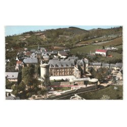 BOURNAZEL: vue panoramique sur le château vue aérienne 10x15 - très bon état