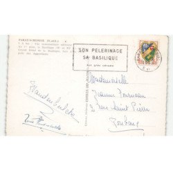 PARAY-le-MONIAL: vue panoramique au 1er plan la basilique Xe et XIe siècle vue aérienne 10X15 - très bon état