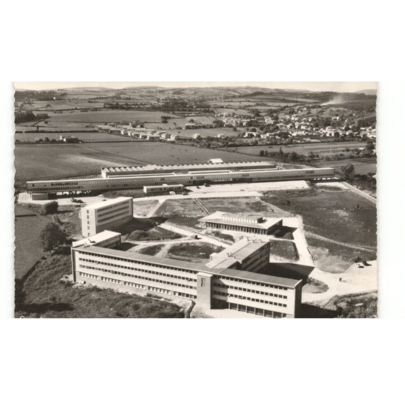 MACON: collège technique vue aérienne 10X15 - très bon état