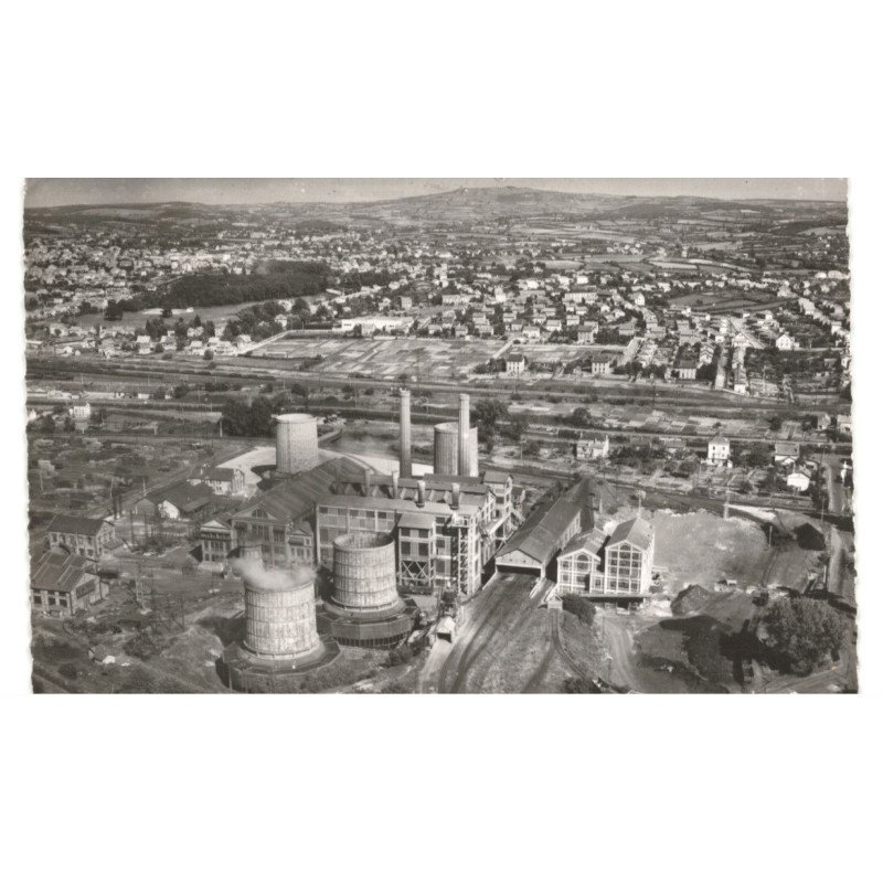 MONTCEAU-les-MINES: centrale electrique vue aérienne 10X15 - très bon état