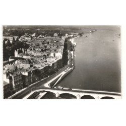 MACON: bassin nord de la saône et les quais vue aérienne 10X15 - très bon état