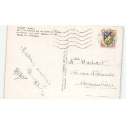 MACON: les halles, le vieux saint-vincent, charnay et monts du maconnais vue aérienne 10X15 - très bon état