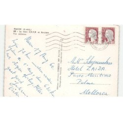 MACON: la gare S.N.C.F. et routiere vue aérienne 10X15 - très bon état