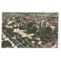 MACON: le square de la paix vue aérienne 10X15 - très bon état