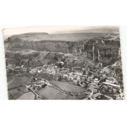 ROQUEFORT: vue panoramique, le bourg et les rochers vue aérienne 10x15 - très bon état