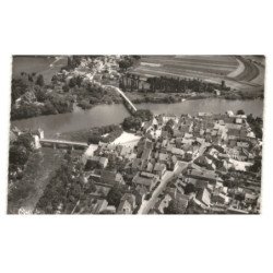 VERDUN-sur-le-DOUBS: vue générale, les bordes, le doubs, vue aérienne 10X15 - très bon état