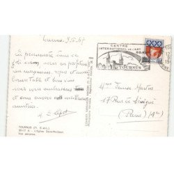 TOURNUS: l'église saint-philibert vue aérienne 10X15 - très bon état