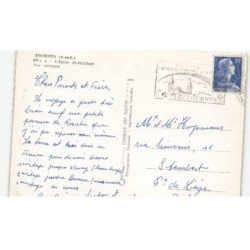TOURNUS: l'église saint-philibert vue aérienne 10X15 - très bon état