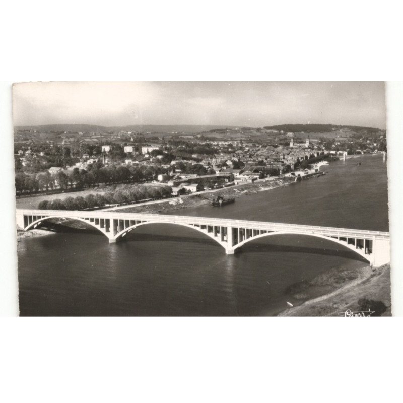 TOURNUS: vue générale vue aérienne 10X15 - très bon état
