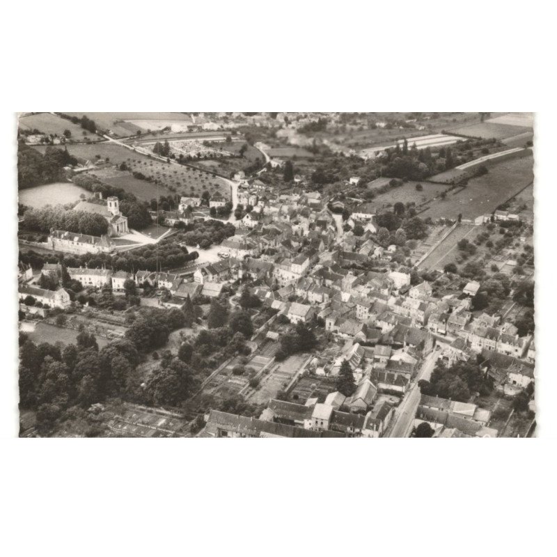 SENNECEY-le-GRAND: centre la ville vue aérienne 10X15 - très bon état