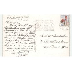 SAINT-GENGOUX-le-NATIONAL: vue générale du château de la rochette vue aérienne 10X15 - très bon état