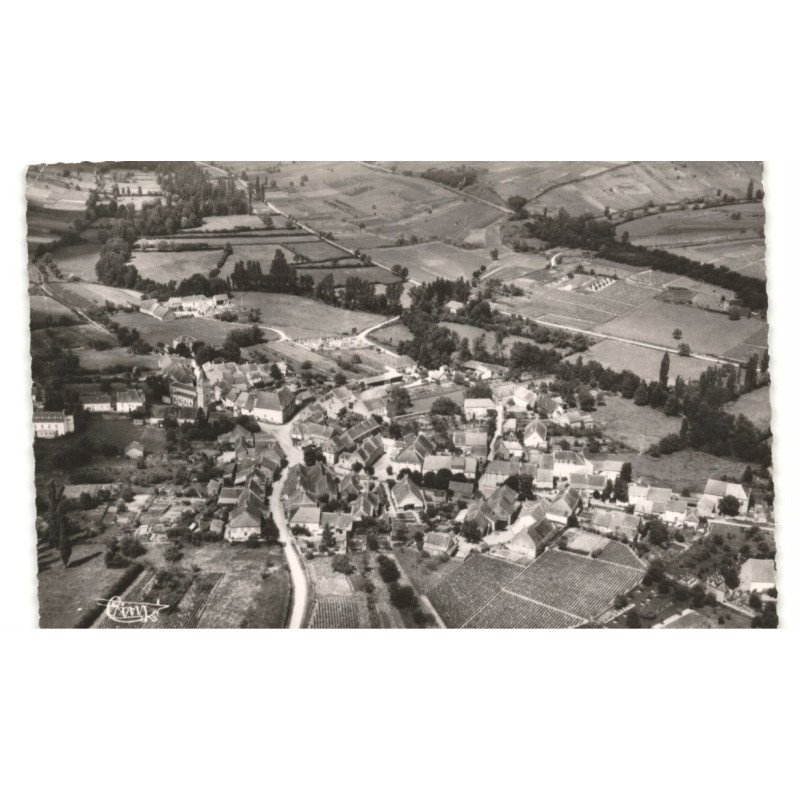 PIERRE-de-BRESSE: château de pierre vue aérienne 10X15 - très bon état