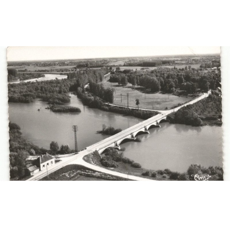 NAVILLY: pont du doubs vue aérienne 10X15 - très bon état