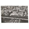 MONTCEAU-les-MINES: place de l'hôtel de ville et le canal vue aérienne 10X15 - très bon état