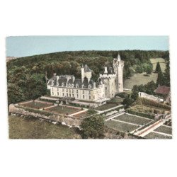 MONTCEAU-les-MINES: le château du plessis vue aérienne 10X15 - très bon état