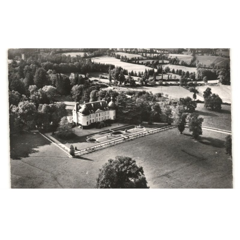 OZOLLES: château de rambuteau vue aérienne 10X15 - très bon état