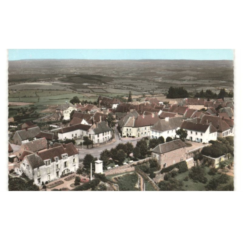 MONT-SAINT-VINCENT: sur la plage vue aérienne 10X15 - très bon état