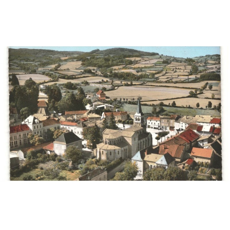 MATOUR: vue sur le bourg vue aérienne 10X15 - très bon état