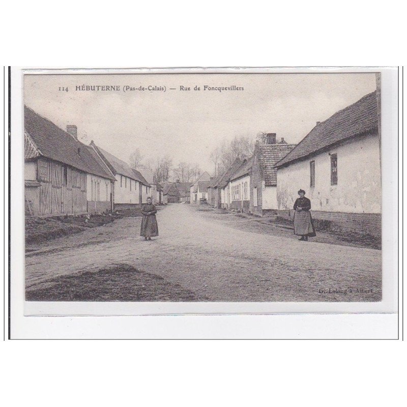 HEBUTERNE : rue de foncquevillers - tres bon etat