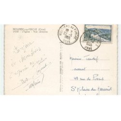 MOUTIERS-au-PERCHE: l'église vue aérienne 10x15 - état
