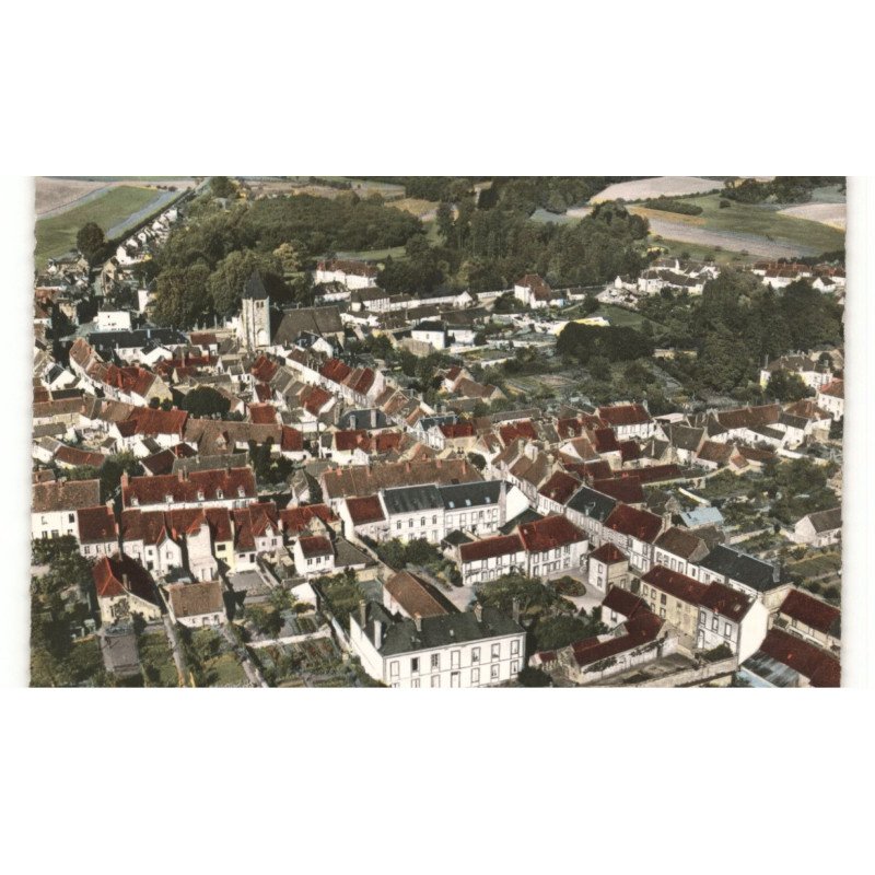 LONGNY-au-PERCHE: vue générale vue aérienne 10x15 - très bon état