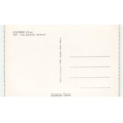 COUTERNE: vue générale vue aérienne 10x15 - très bon état