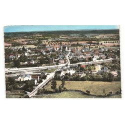 CONDE-sur-HUISNE: vue générale vue aérienne 10x15 - très bon état