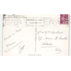 BAGNOLES-de-L'ORNE: le lac vue aérienne 10x15 - très bon état